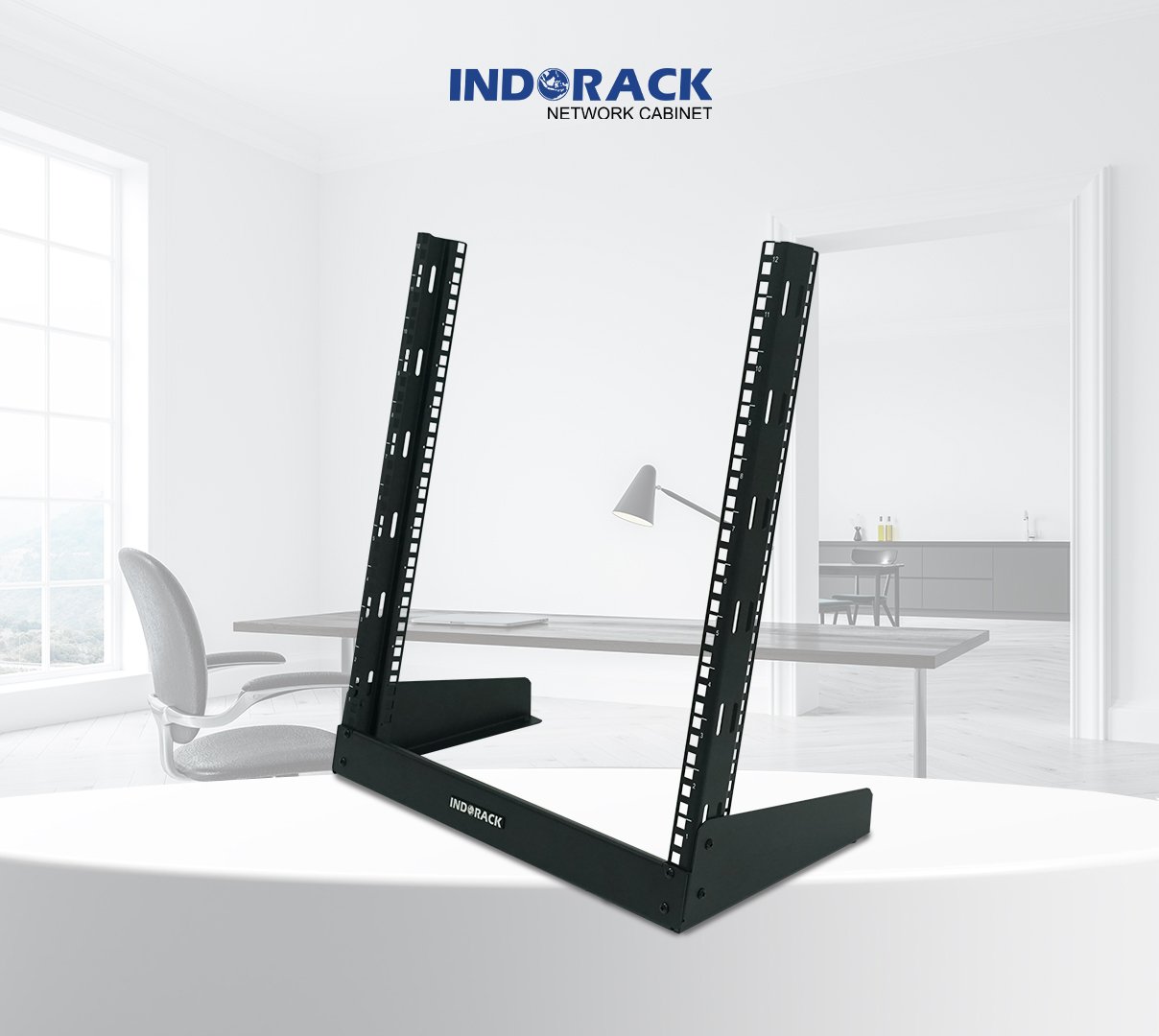desktop-open-rack-indorack-12u-19-inch-depth-292mm-dor12-gambar-1