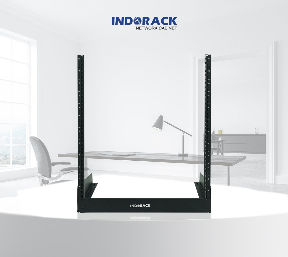 desktop-open-rack-indorack-12u-19-inch-depth-292mm-dor12-gambar-2