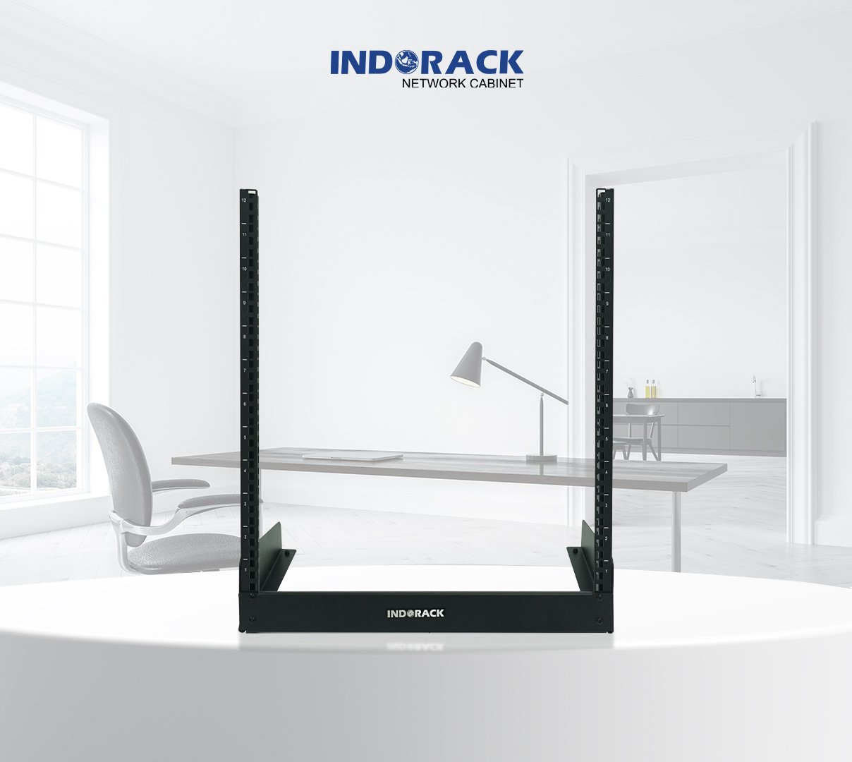 desktop-open-rack-indorack-15u-19-inch-depth-292mm-dor15-gambar-0