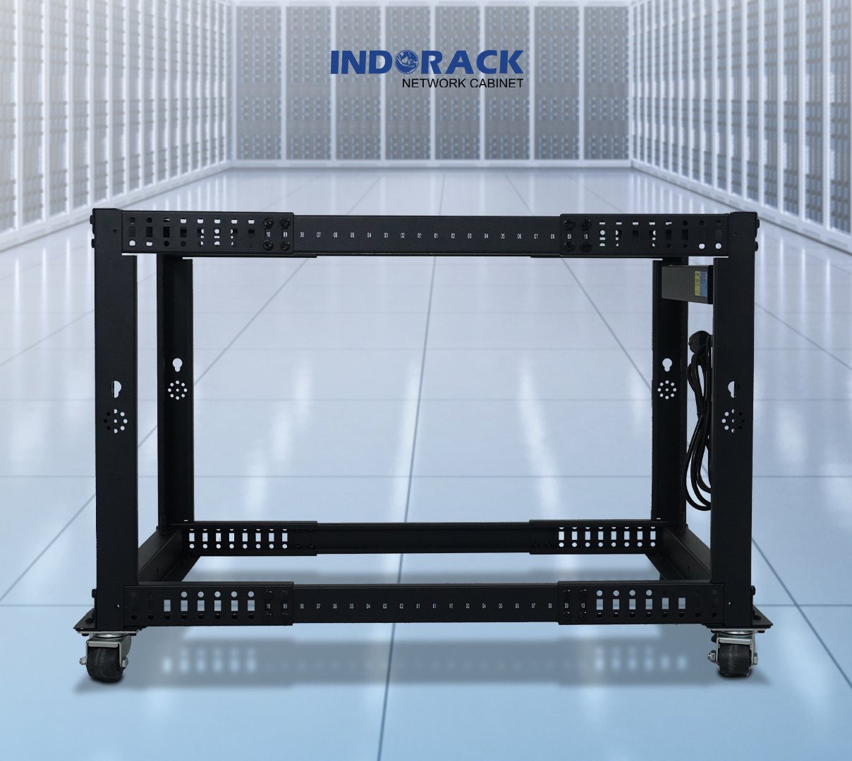 open-frame-indorack-12u-19-inch-depth-664mm-1120mm-of12-gambar-0