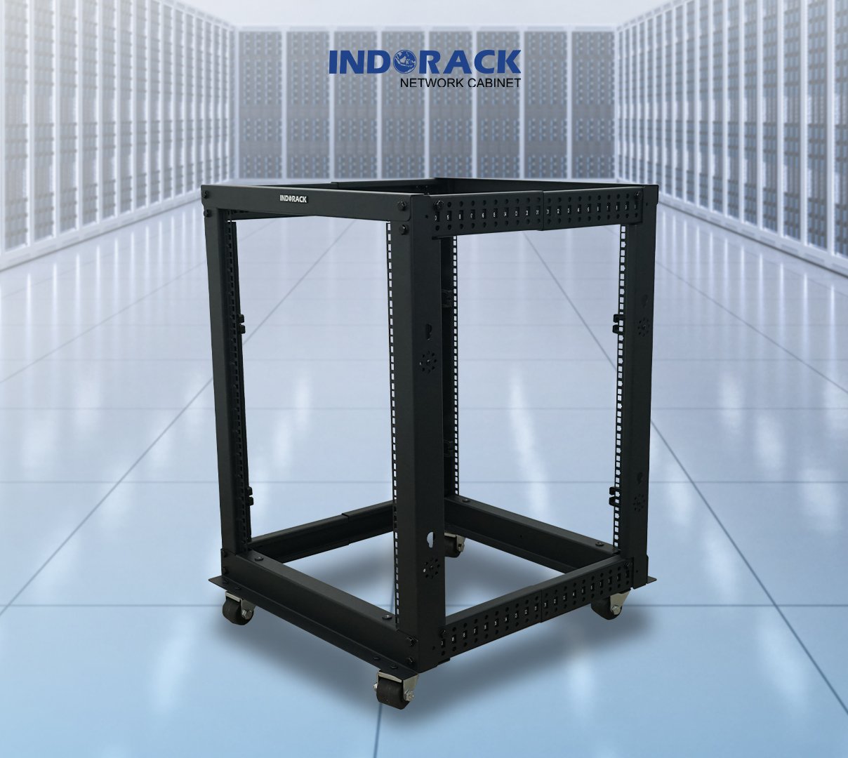 open-frame-indorack-15u-19-inch-depth-664mm-1120mm-of15-gambar-1