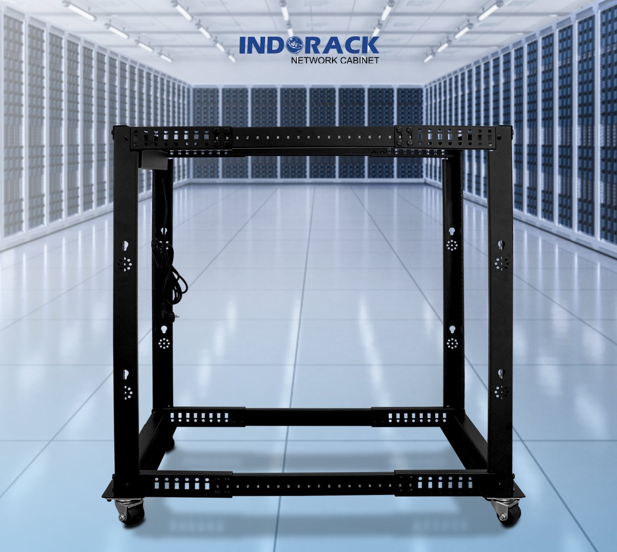 open-frame-indorack-20u-19-inch-depth-664mm-1120mm-of20-gambar-0