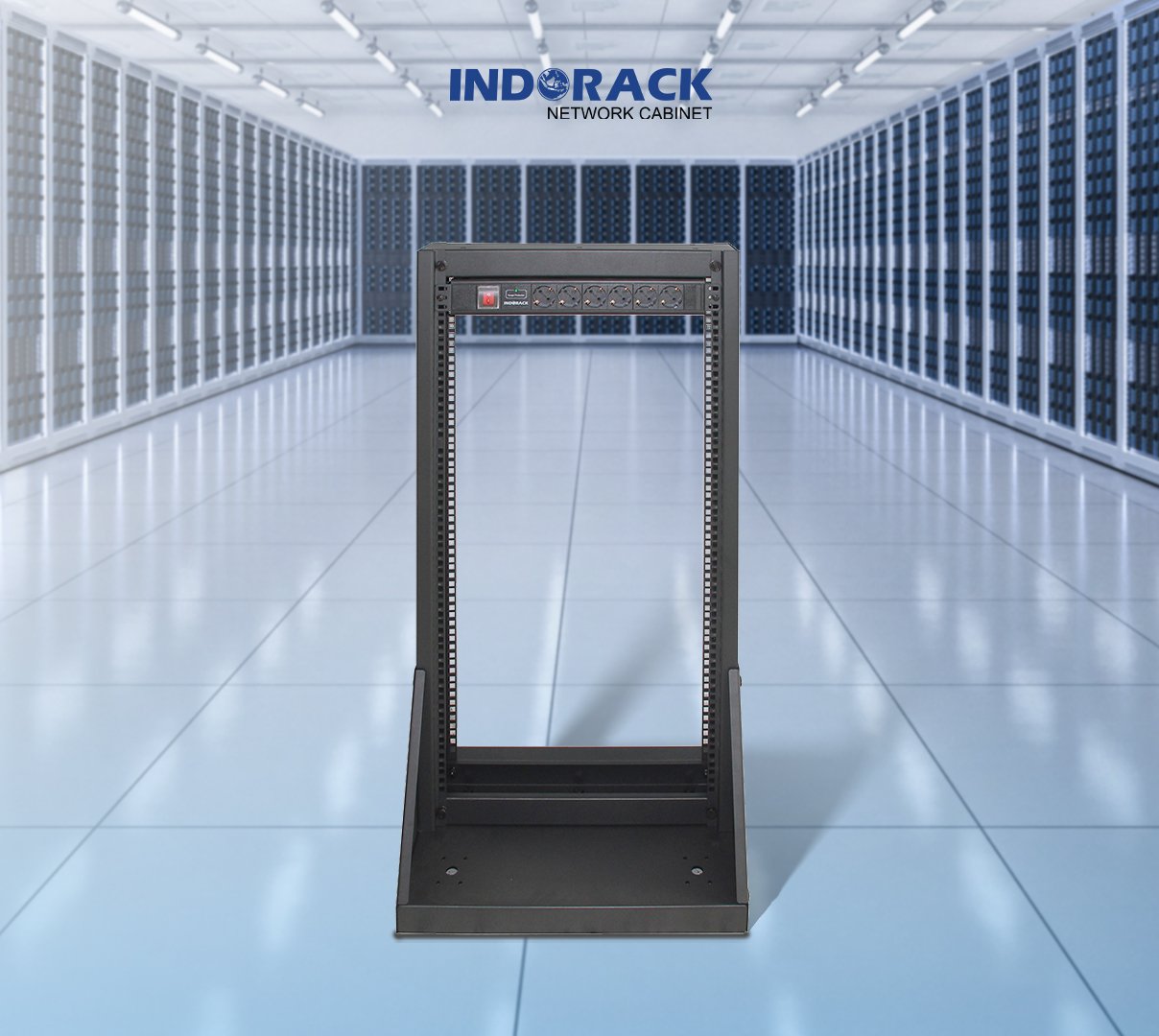 open-rack-indorack-20u-19-inch-depth-400mm-or20-gambar-0
