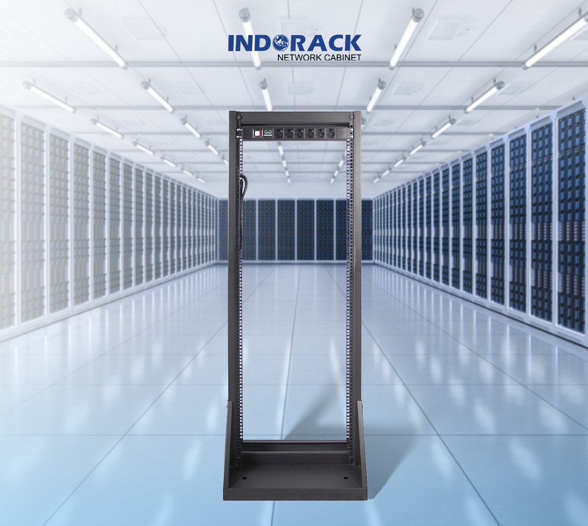 open-rack-indorack-32u-19-inch-depth-400mm-or32-gambar-2