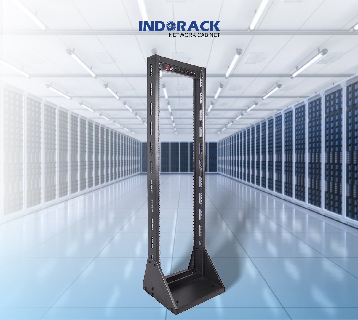open-rack-indorack-42u-19-inch-depth-400mm-or42-gambar-0