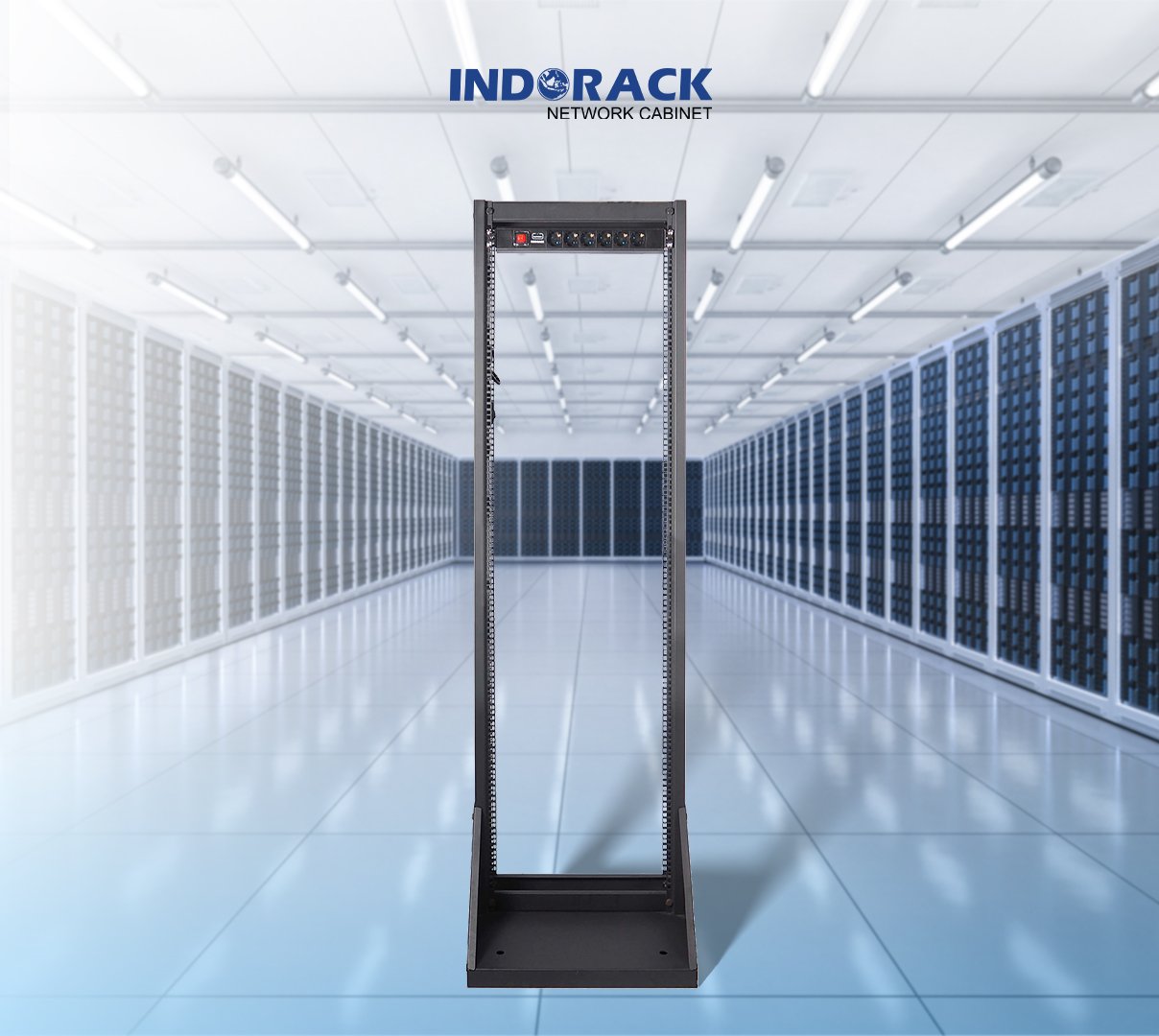 open-rack-indorack-42u-19-inch-depth-400mm-or42-gambar-1
