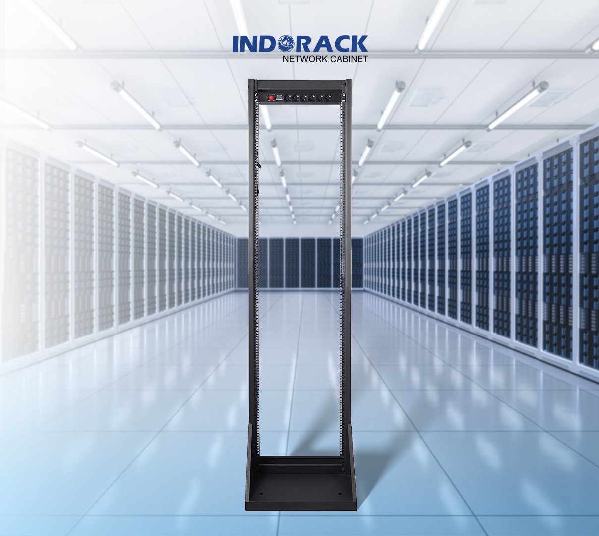 open-rack-indorack-45u-19-inch-depth-400mm-or45-gambar-1