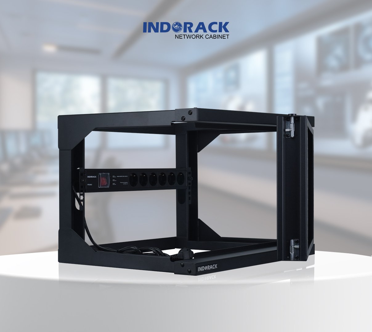 wallmount-frame-double-indorack-6u-19-inch-depth-450mm-wfd4506-gambar-2