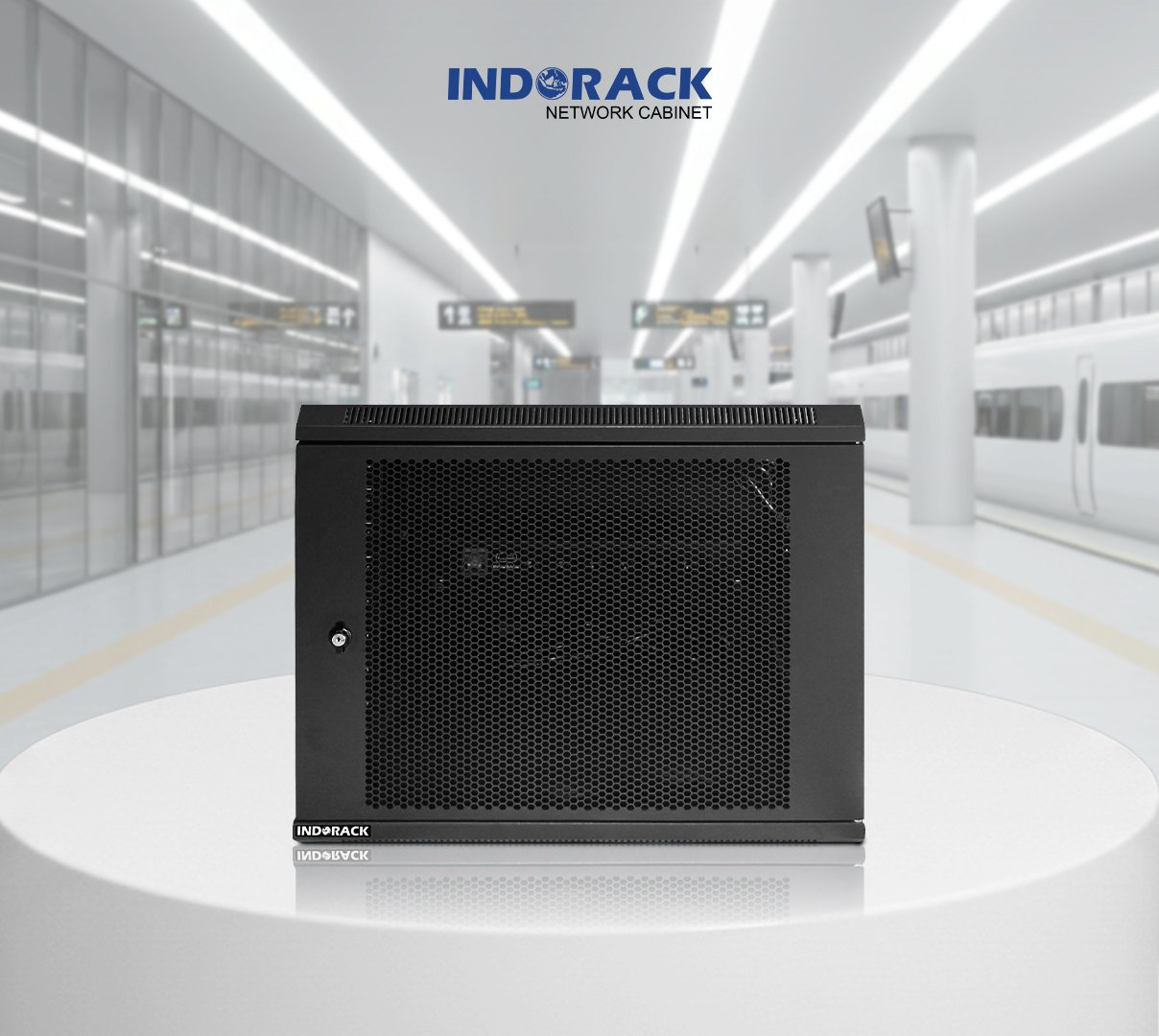 wallmount-rack-indorack-10u-19-inch-depth-450mm-single-perforated-door-wip4510s-gambar-0