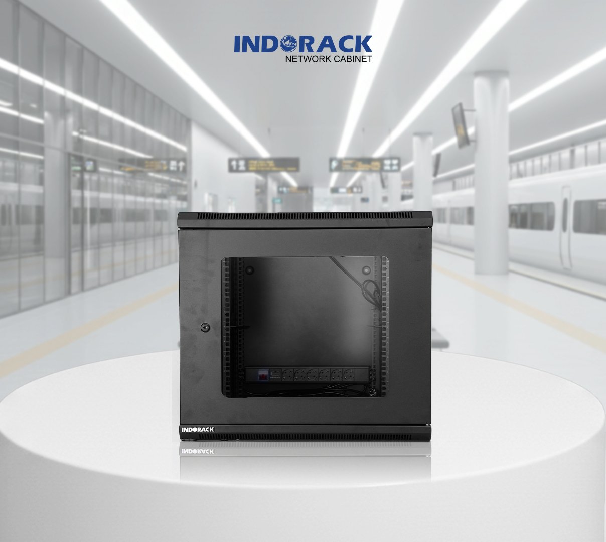 wallmount-rack-indorack-10u-19-inch-depth-500mm-single-glass-door-wr5010s-gambar-0