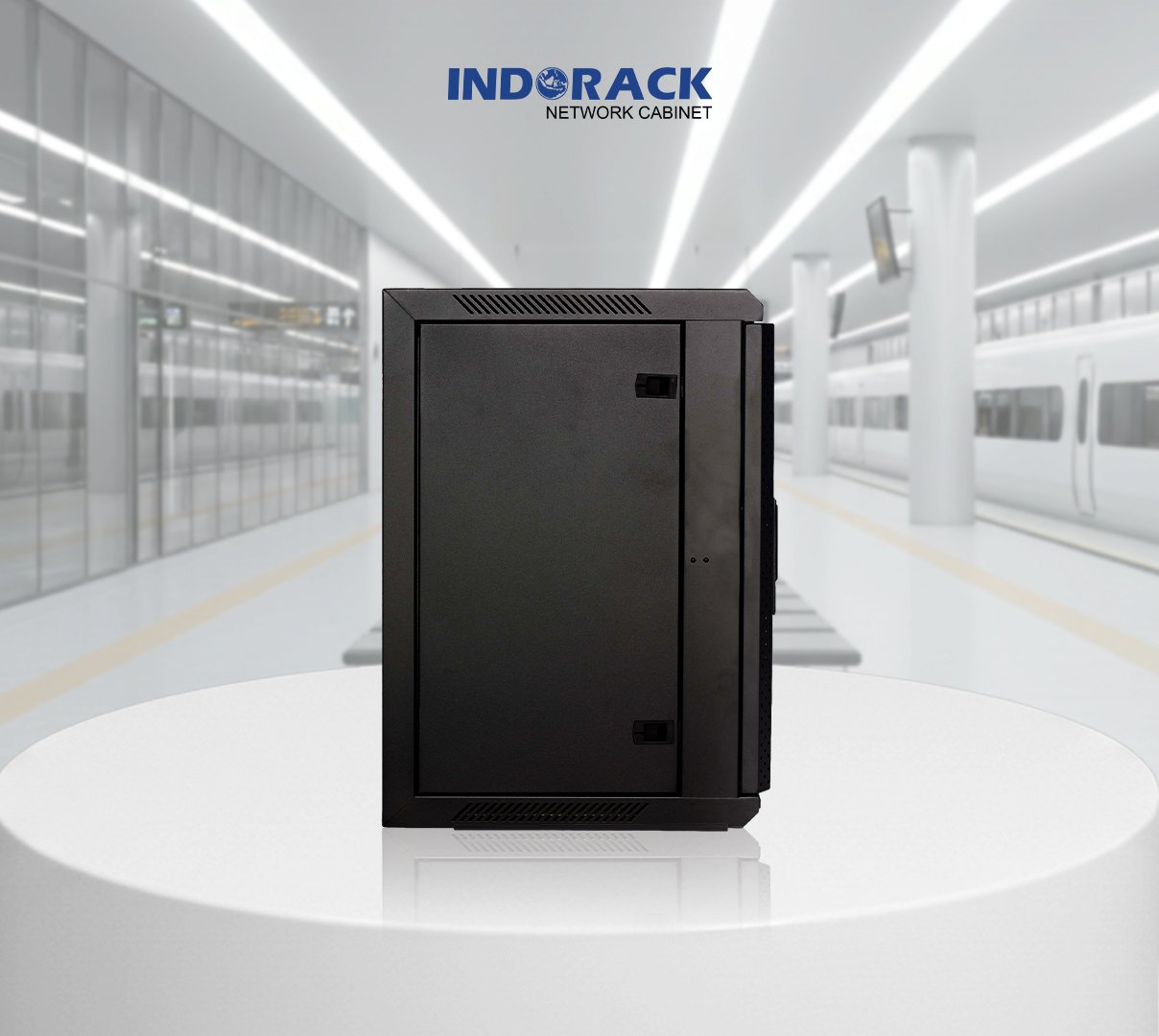 wallmount-rack-indorack-12u-19-inch-depth-450mm-single-glass-door-wir4512s-gambar-1