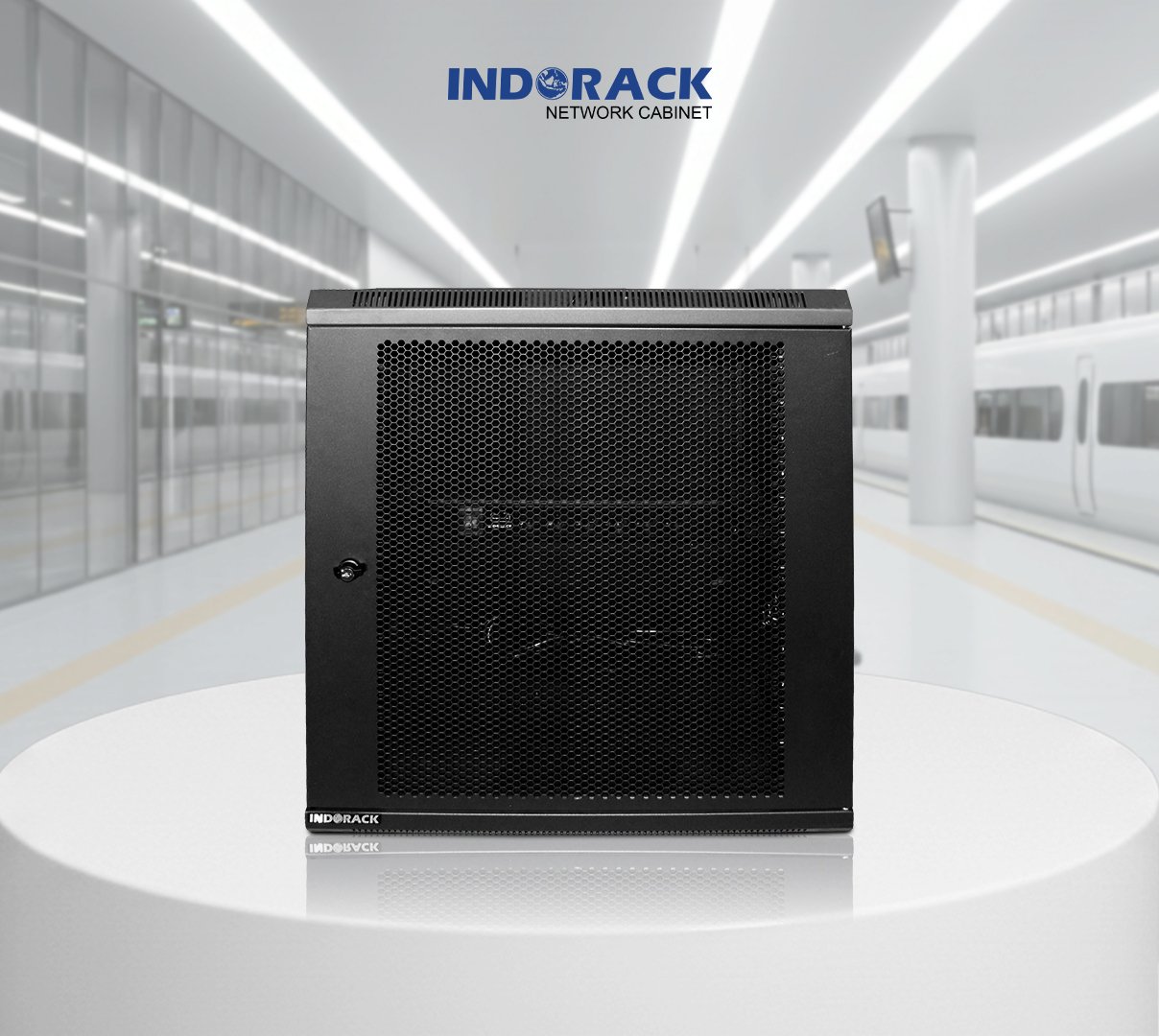 wallmount-rack-indorack-12u-19-inch-depth-450mm-single-perforated-door-wip4512s-gambar-0
