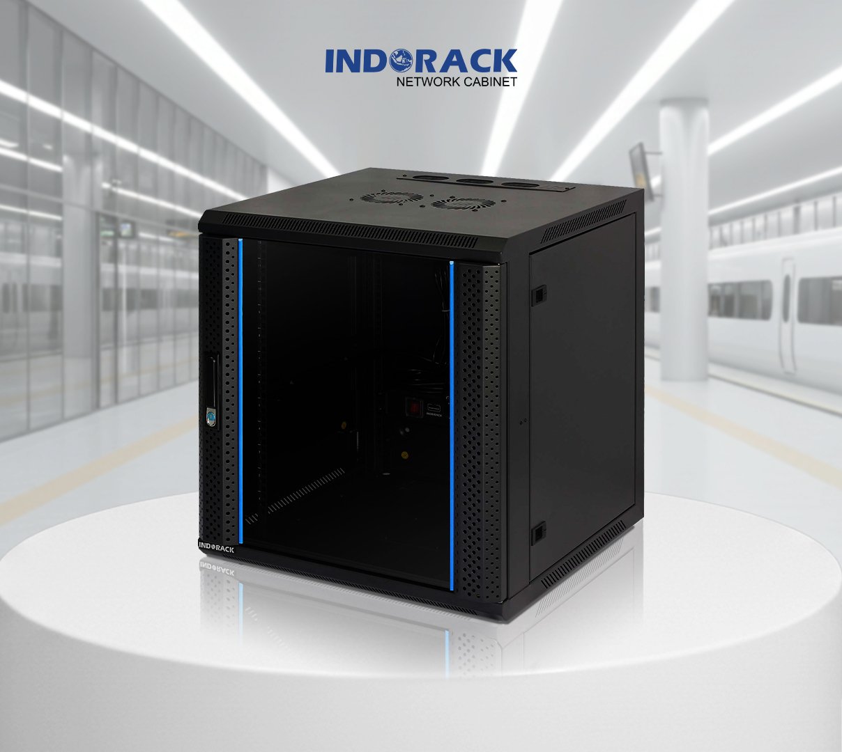 wallmount-rack-indorack-12u-19-inch-depth-550mm-single-glass-door-wir5512s-gambar-0