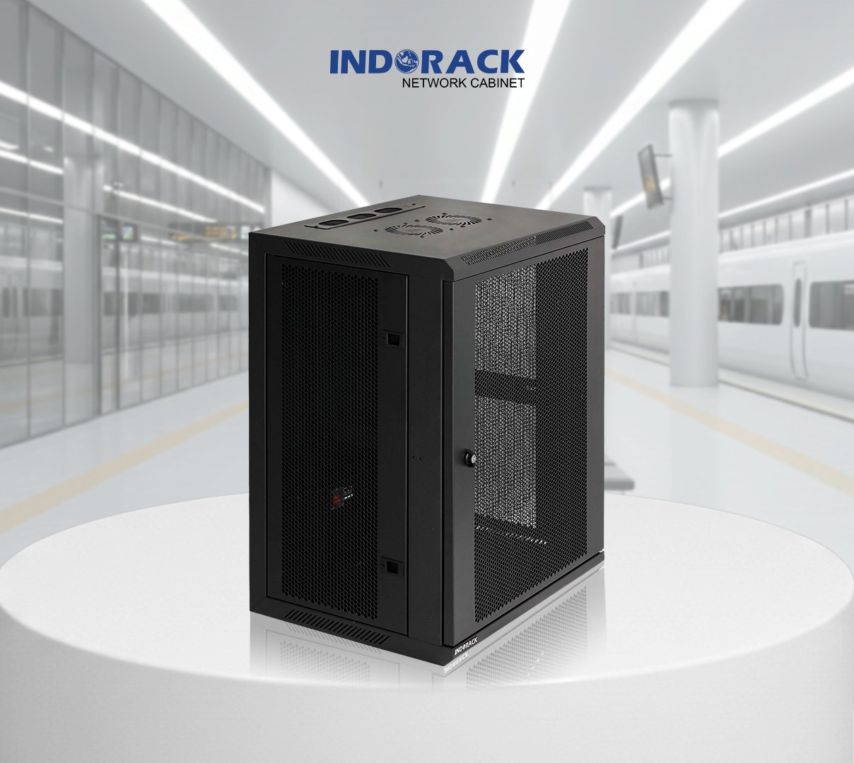 wallmount-rack-indorack-15u-19-inch-depth-450mm-single-perforated-door-wip4515s-gambar-0