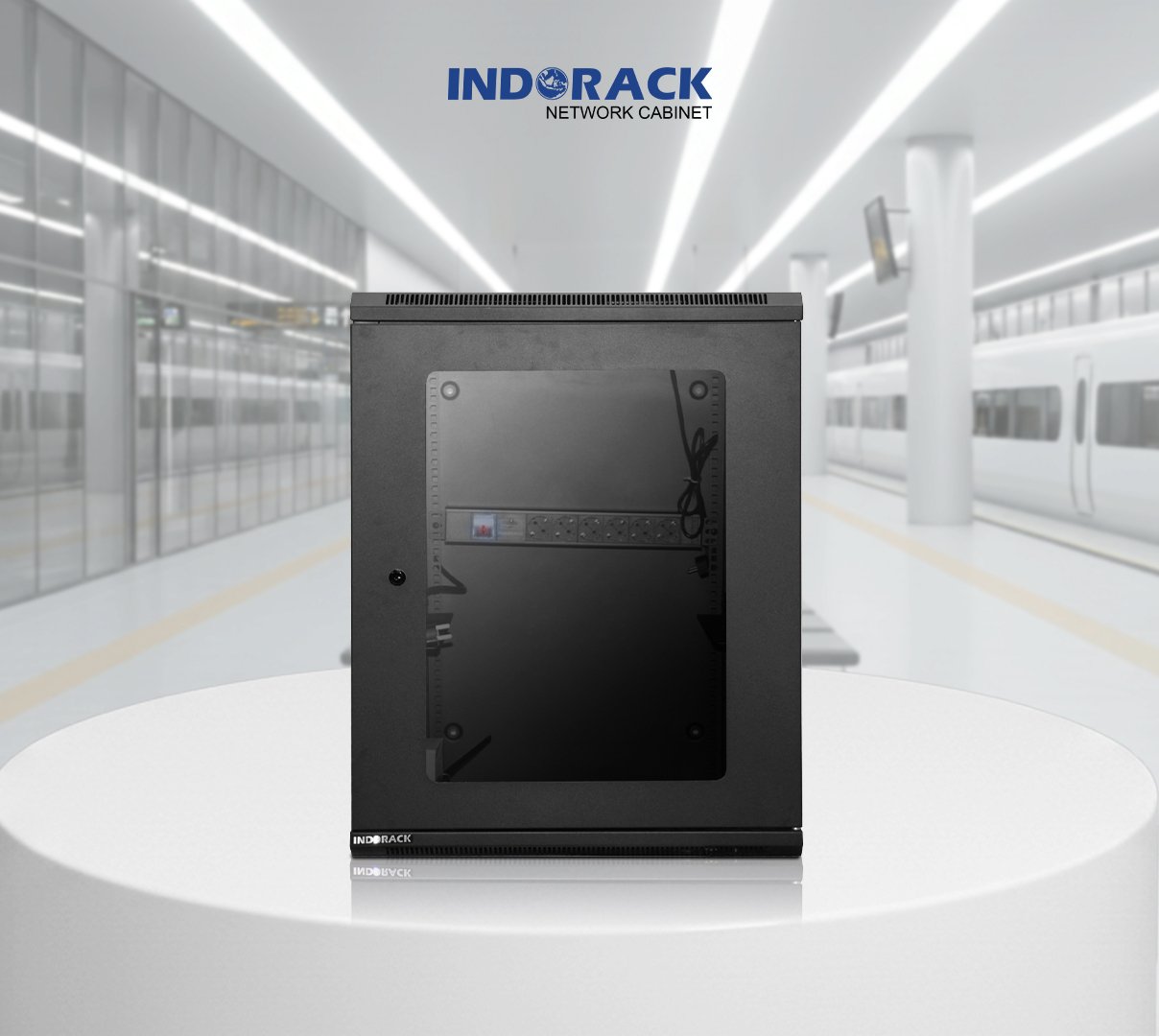 wallmount-rack-indorack-15u-19-inch-depth-500mm-single-glass-door-wr5015s-gambar-0