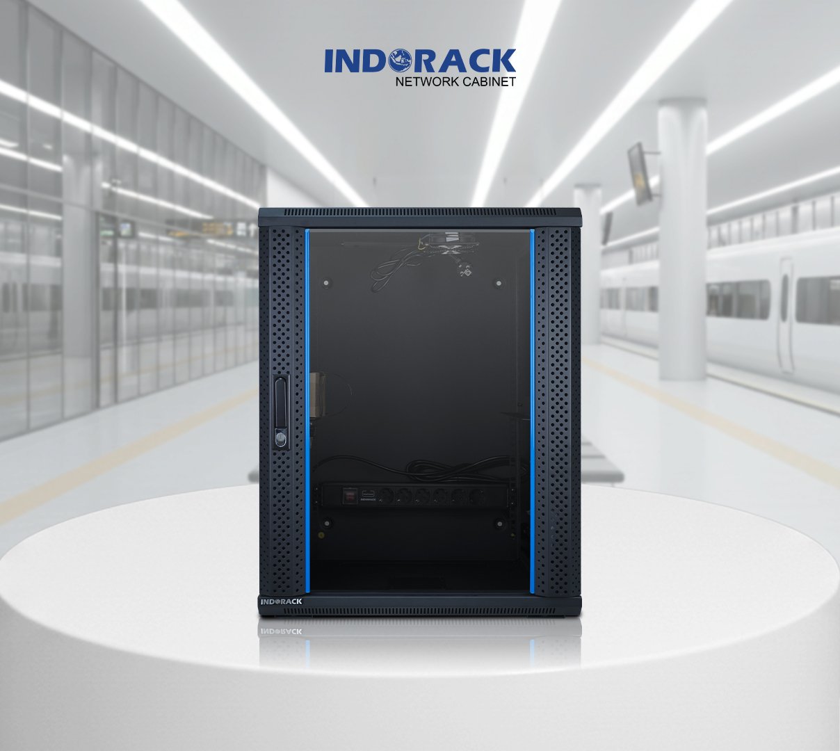 wallmount-rack-indorack-15u-19-inch-depth-550mm-single-glass-door-wir5515s-gambar-0