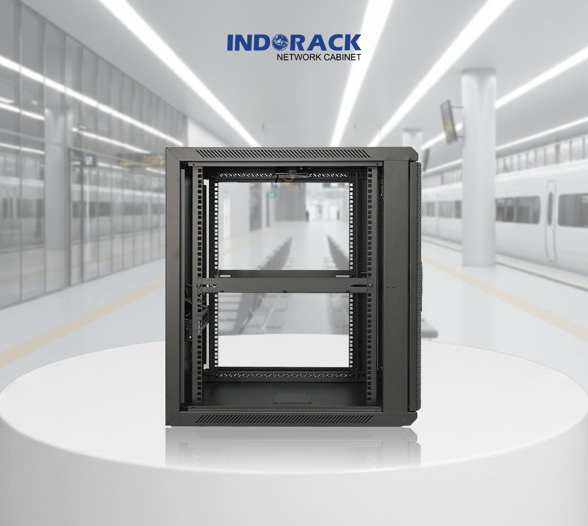 wallmount-rack-indorack-15u-19-inch-depth-700mm-single-glass-door-wir7015s-gambar-1
