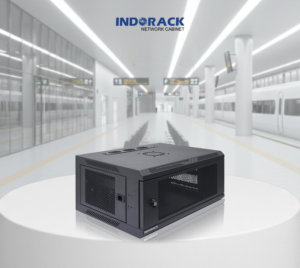 wallmount-rack-indorack-4u-19-inch-depth-450mm-single-perforated-door-wip4504s-gambar-2