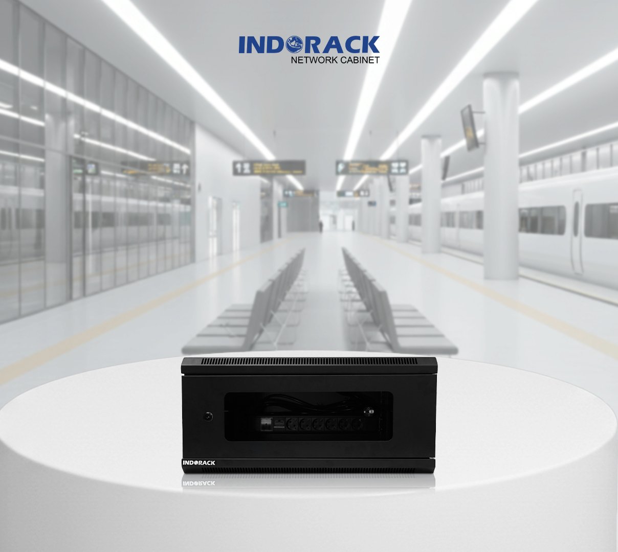 wallmount-rack-indorack-4u-19-inch-depth-500mm-single-glass-door-wr5004s-gambar-1