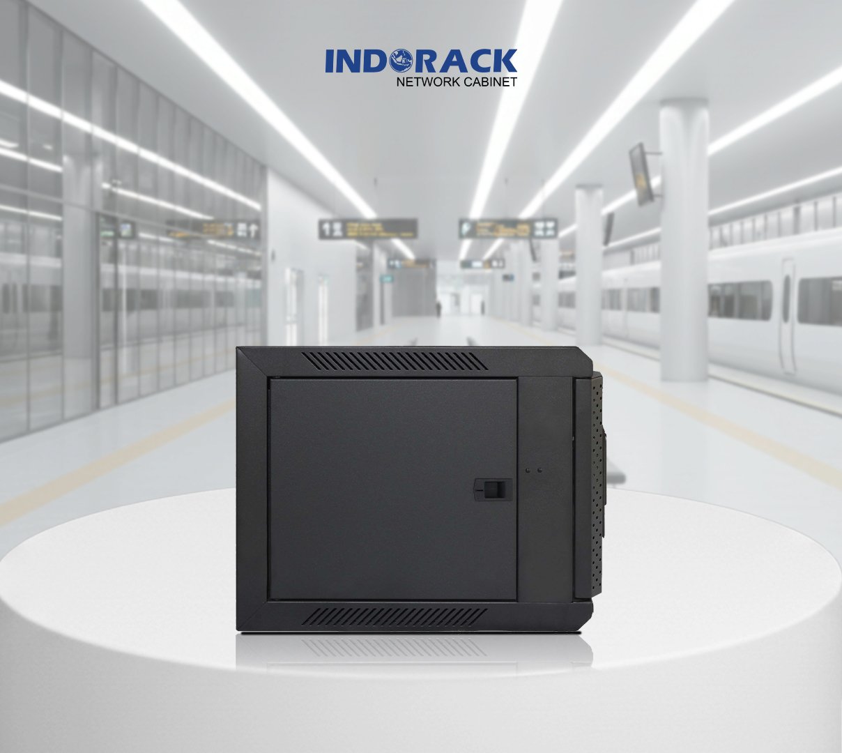 wallmount-rack-indorack-6u-19-inch-depth-450mm-single-glass-door-wir4506s-gambar-1
