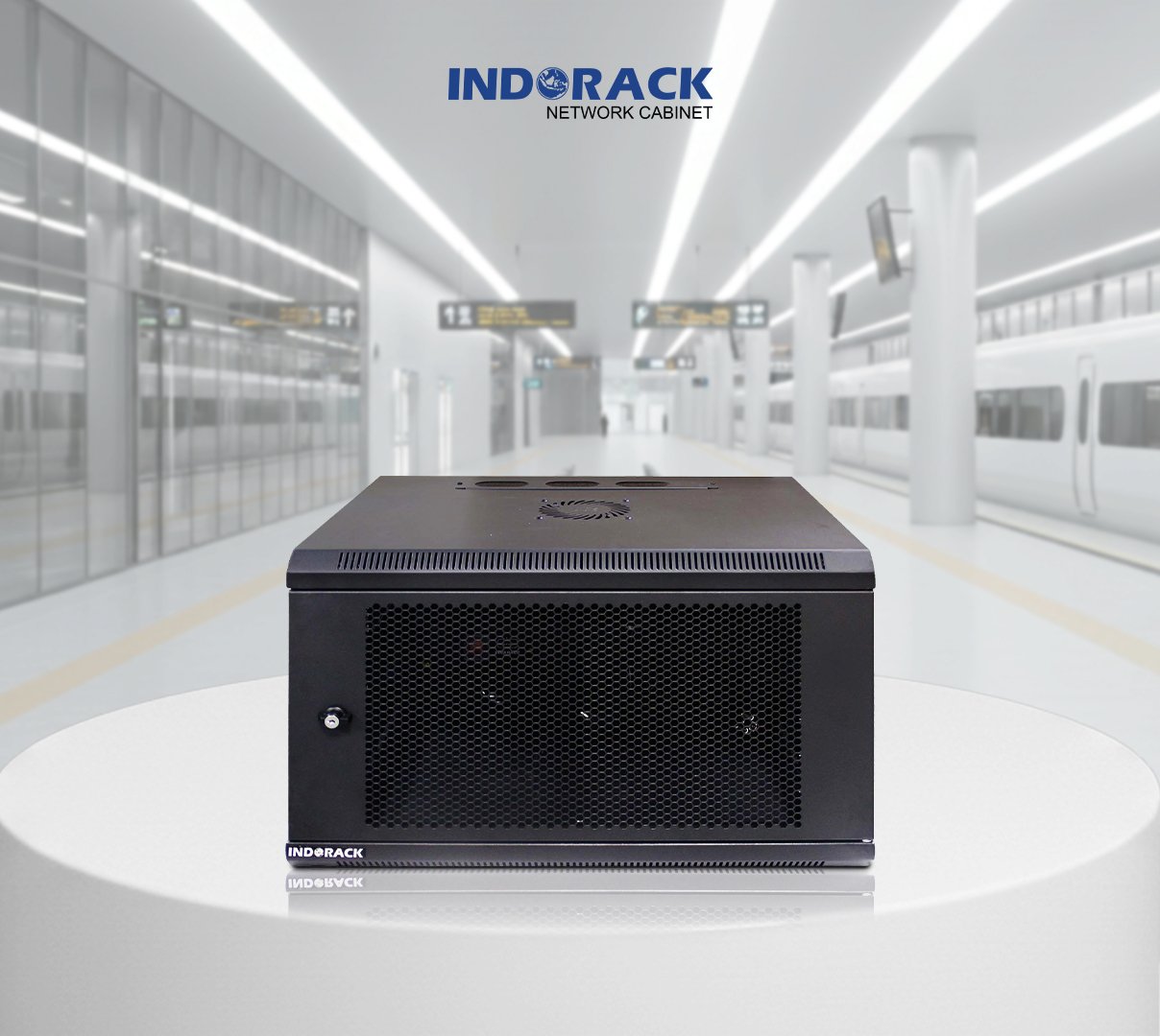 wallmount-rack-indorack-6u-19-inch-depth-450mm-single-perforated-door-wip4506s-gambar-0