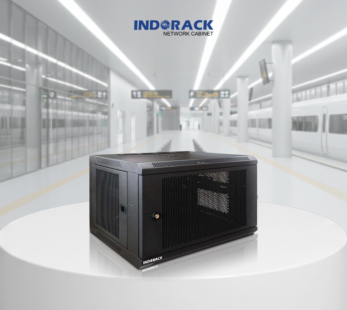 wallmount-rack-indorack-6u-19-inch-depth-450mm-single-perforated-door-wip4506s-gambar-1
