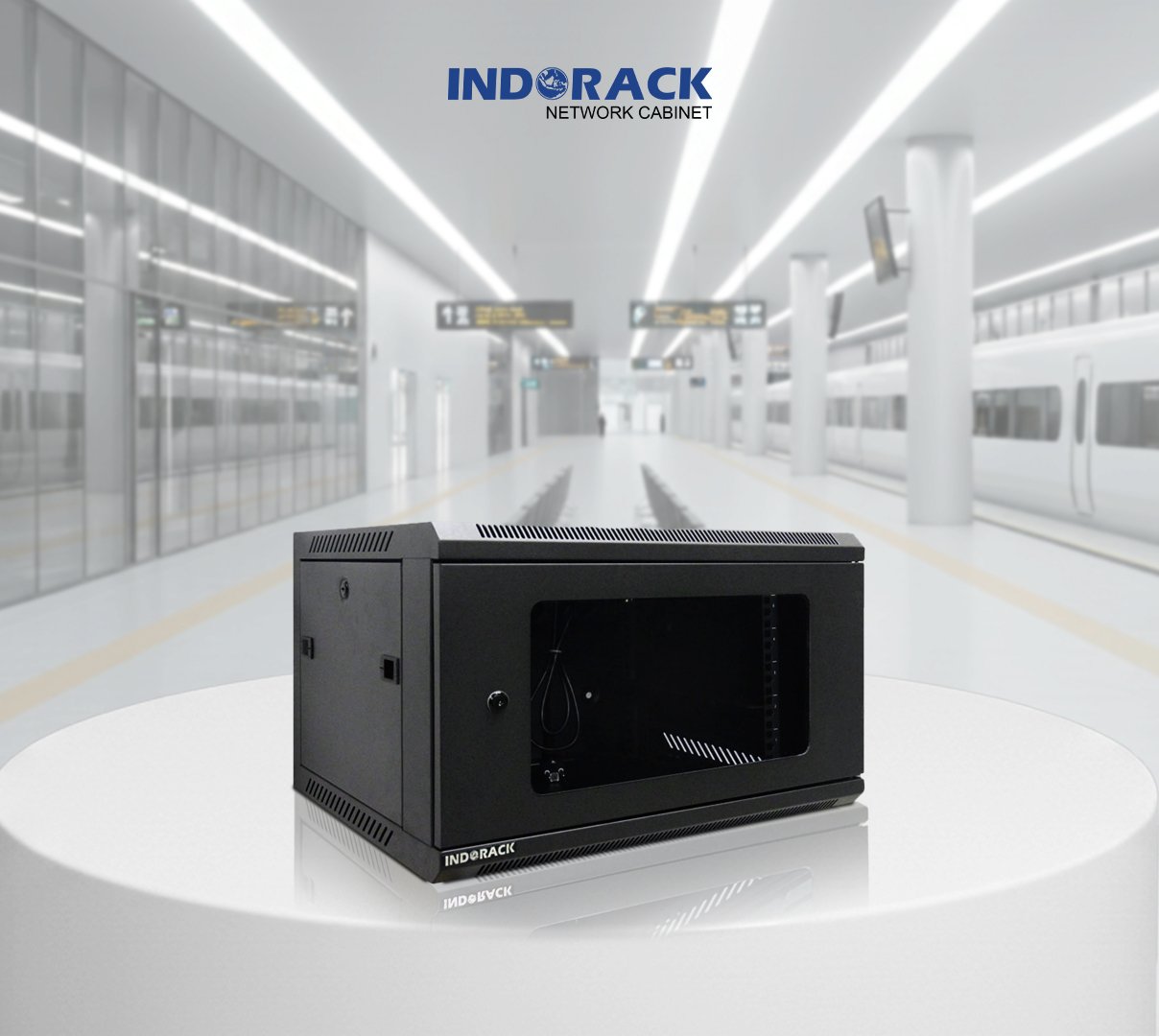 wallmount-rack-indorack-6u-19-inch-depth-500mm-single-glass-door-wr5006s-gambar-2