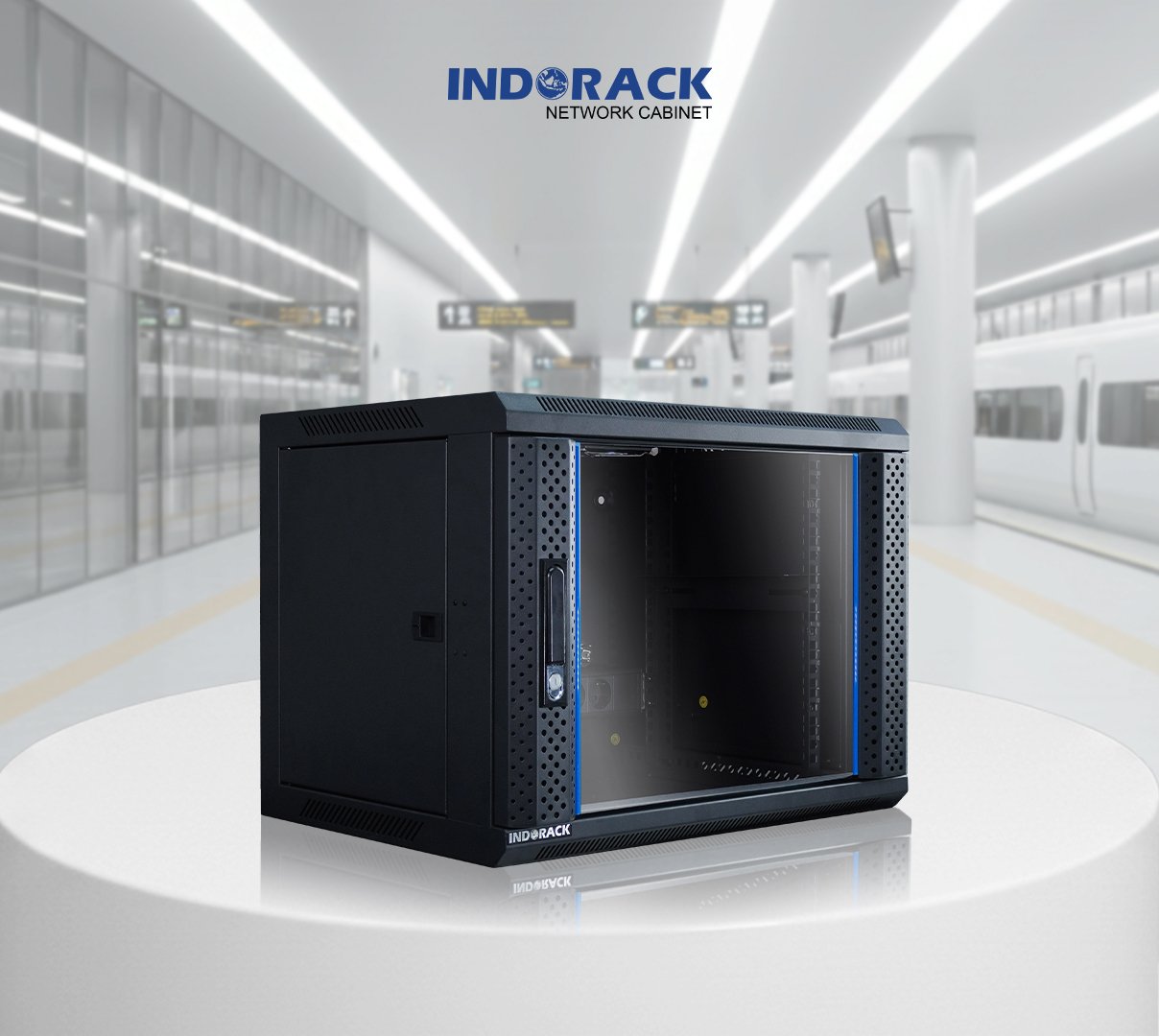 wallmount-rack-indorack-8u-19-inch-depth-450mm-single-glass-door-wir4508s-gambar-3