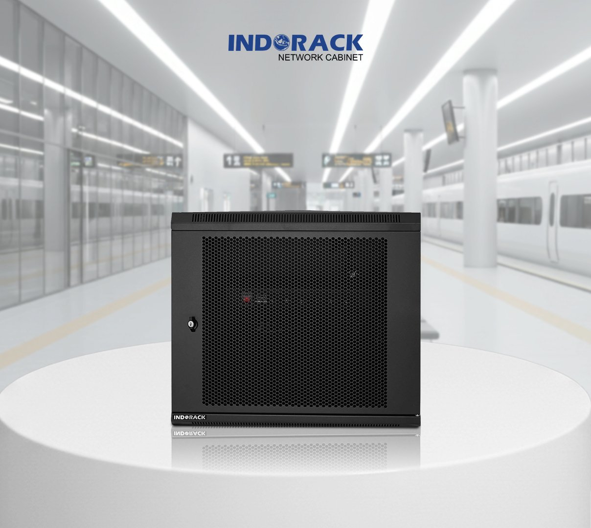 wallmount-rack-indorack-8u-19-inch-depth-450mm-single-perforated-door-wip4508s-gambar-1