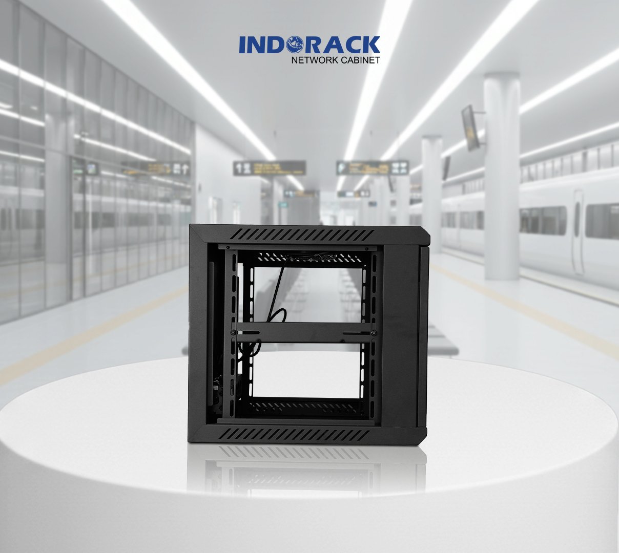 wallmount-rack-indorack-8u-19-inch-depth-500mm-single-glass-door-wr5008s-gambar-1