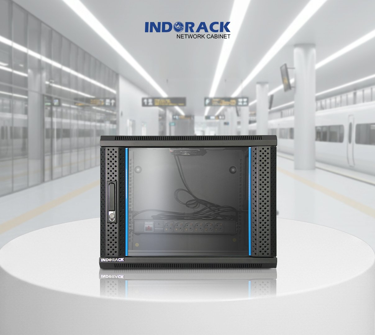 wallmount-rack-indorack-8u-19-inch-depth-550mm-single-glass-door-wir5508s-gambar-0