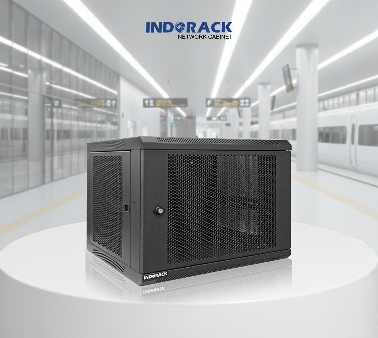 wallmount-rack-indorack-8u-19-inch-depth-550mm-single-perforated-door-wip5508s-gambar-0