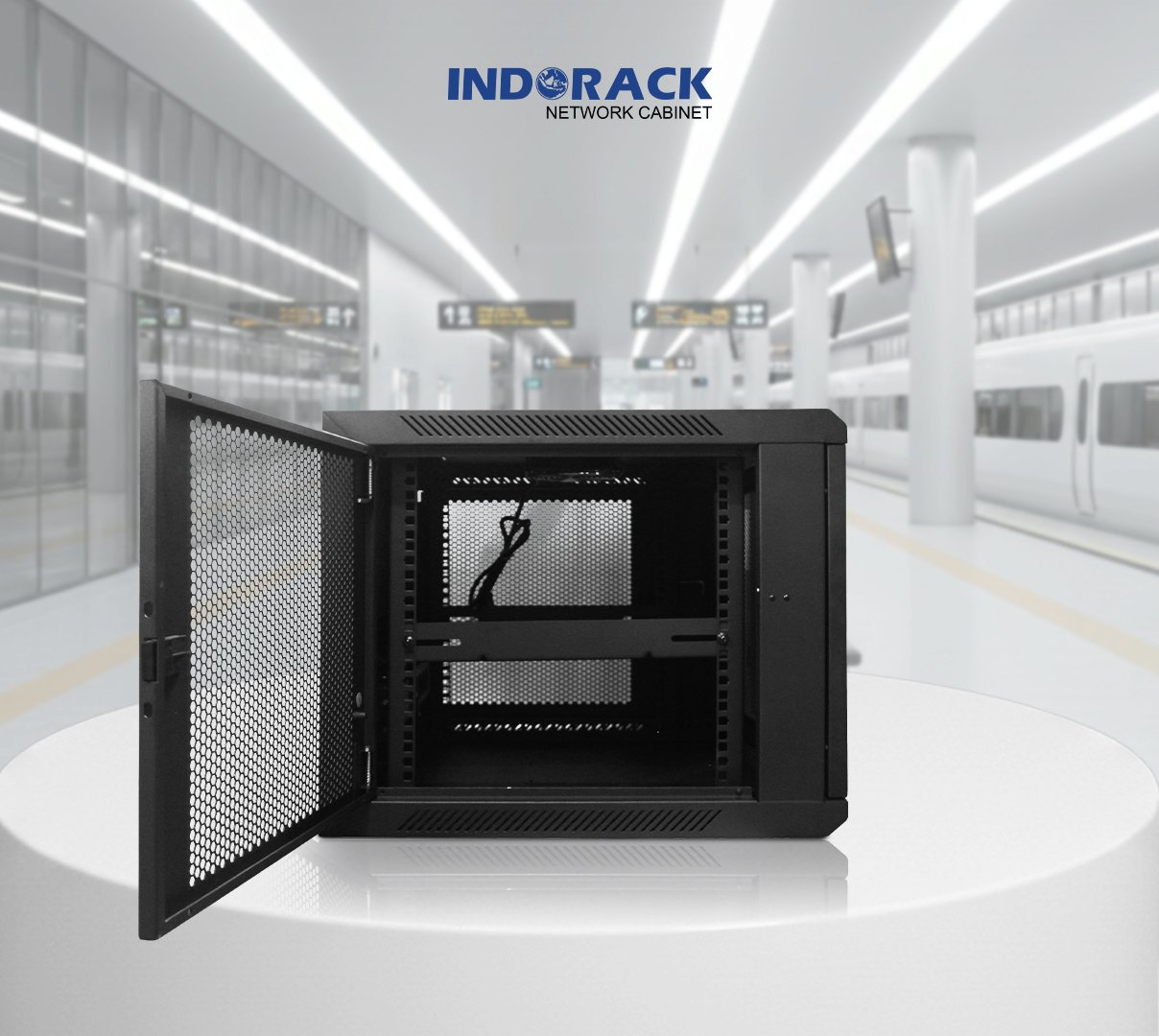 wallmount-rack-indorack-8u-19-inch-depth-550mm-single-perforated-door-wip5508s-gambar-1