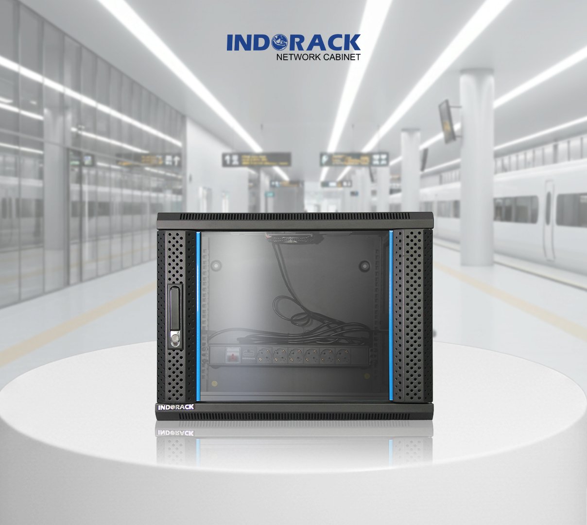 wallmount-rack-indorack-8u-19-inch-depth-600mm-single-glass-door-wir6008s-gambar-0